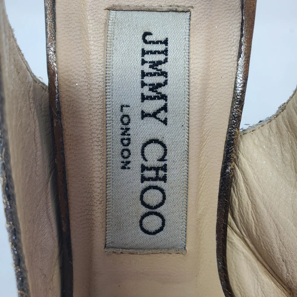 Jimmy Choo Champagne Pumps - Picture 4 of 7